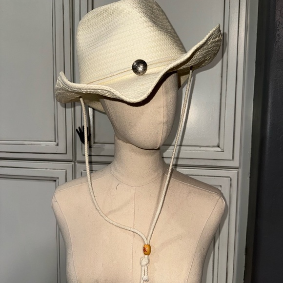 Toby Keith straw cowboy hat NWOT light color honky tonk - Picture 2 of 8